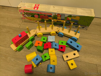 Dřevěný interaktivní vlak Playtive Junior - 3