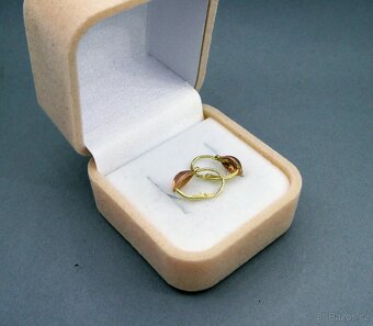 Zlaté náušničky  v kombinaci - 3