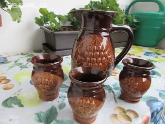 Cukřenka, džbán, lázeňské pítko - keramika. - 3