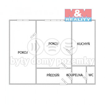 Pronájem bytu 2+1, 44 m², Ostrava - Dubina - 3