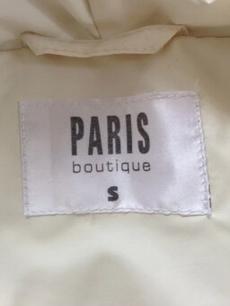 Dívčí bílá krémová zimní bunda s kožíškem vel. S - 3