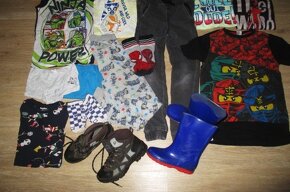 Chlapecké oblečení, vel.122/128 + zimní boty Mc KINLEY, vel. - 3