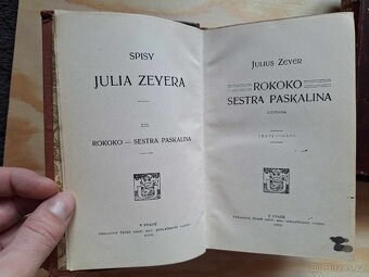 Julius Zeyer - knihy v polokožené vazbě, r.v. 1902 a 1906 - 3