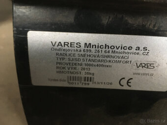 sněhová radlice Vares - 3
