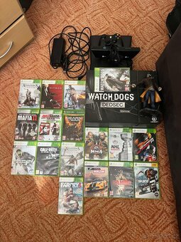 XBOX 360, kinect, 1x ovladač a 17 her - 3