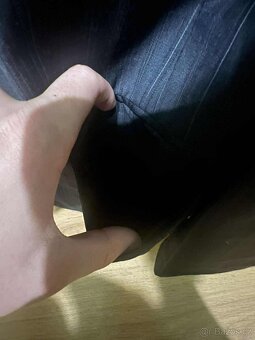 Pánské sako Zara Man – 100% vlna, elegantní proužek - 3