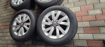 Hliniková kola 4 kusy 16" Úplně nové zimní pneu 215 60 16 - 3