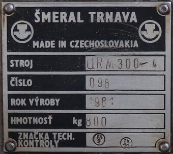 Rovnačka pasu QRM 300/4 repas - 3
