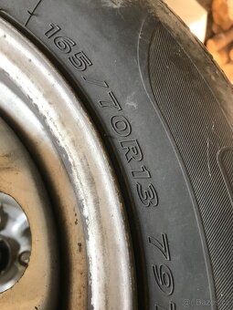prodám sadu letních gum rozměr 165/70 R13 - 3