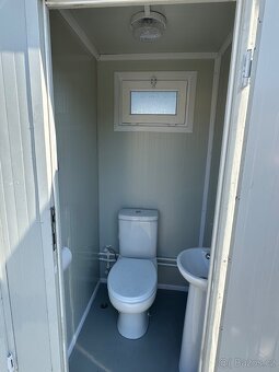 Sanitární buňka 2 kabiny WC s umyvadlem 220x120cm, NOVÝ - 3