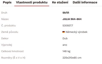 Šatní skříň 225x210x65 cm - 3