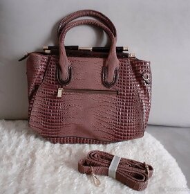 Kabelka Bright černá,hnědá,červená - 3