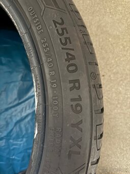 255/40 R19 Letní sada pneu 80% - 3