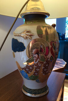 Lampa s japonskou vázou Satsuma - 3