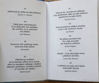 Knížečka Myšlenky moudrých o přátelství - 3