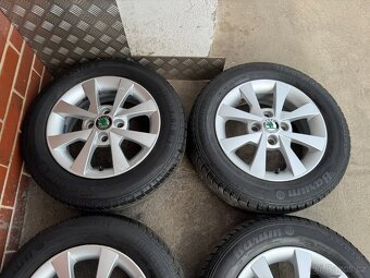 Alu 14" 4x100, orig. škoda " Apus " letní pneu 75% - 3
