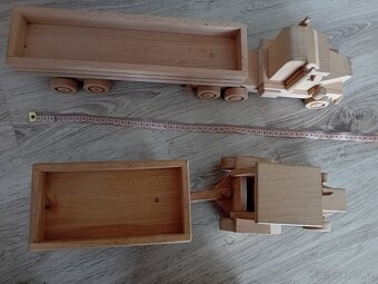 Dřevěné hračky - kamion a traktor - 3