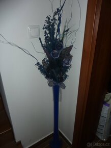 Prodám modrou vázu, výška 80cm - 3