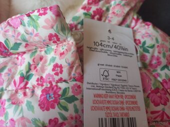Zimni naducane bundicky F&F 98 a 104 s visackou - 3