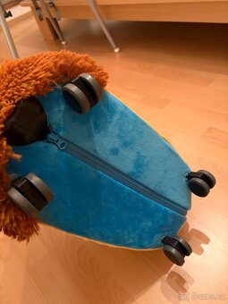 Odrážedlo FUNNY WHEELS Rider Ride-On lvíček plyšový modrý - 3