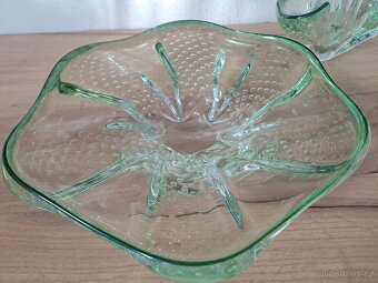 Zelené bublinkové sklo - 3