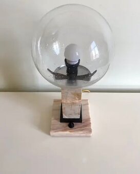 Stará stolní lampa kubismus, Kámen Praha - 3