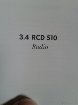 Orig.rádio RCD 510 - 3