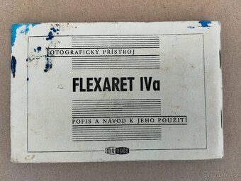 Starý československý fotoaparát Flexaret + návod + část obal - 3