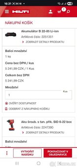 Hilti nuron Akumulátorový rázový utahovák SID 6-22 - 3