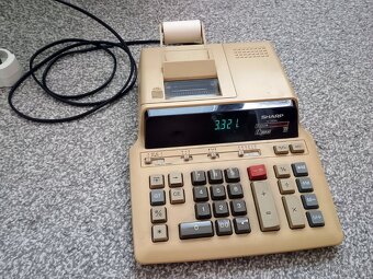 Starší stolní kalkulačka SHARP EL-2630L s tiskem - 3