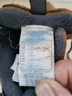 Quechua SH100 Warm - Dětské zimní/turistické boty, vel. 35 - 3