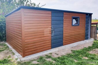 Zahradní domek 5,5x3 + přístřešek 1x3m - dveře - Okno - 3