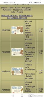 Peníze všech Zemí světa 37 Pohlednic s Mincemi z celého svět - 3