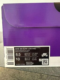 Hayley Wilson x Dunk Low SB Pro "Black/Court Purple" - 3
