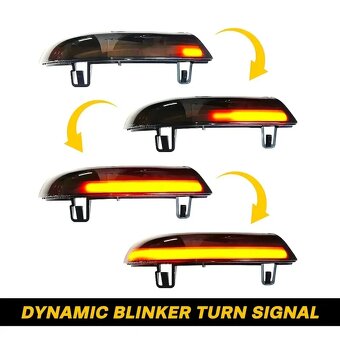 Dynamické blinkry LED VW Golf 5,6, GTI, Sharan, Superb aj. - 3