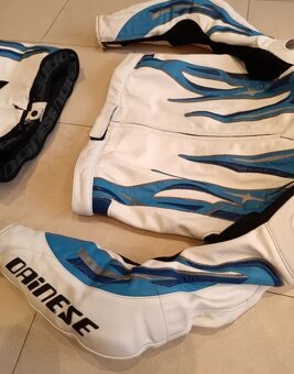 Dainese-Pánská kožená moto kombinéza, dvoudílná-klokan - 3
