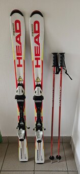 Použité dětské lyže Head 127cm + lyžáky+hulky - 3