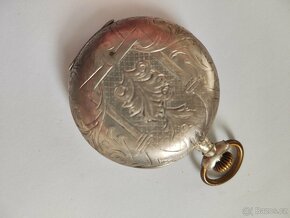 Stříbrné třipláštové kapesní hodinky - 3