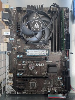 MSI Z170-A PRO + Intel CPU + 8GB RAM DDR4 + SSD 128GB M.2 - 3