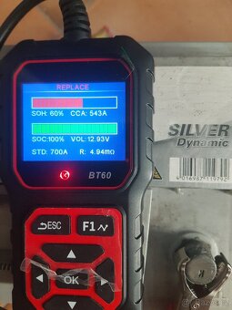 Autobaterie Varta E38 12V 74Ah 750A použita - 3