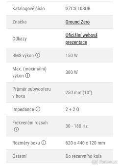 Subwoofer Groud Zero - 3