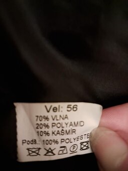 Kabát černý dlouhý pánský - 3