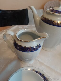 Porcelánový čajový servis a talíř grácie s děťátkem TOP STAV - 3