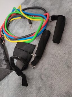 Sada 5 kusů posilovacích gumových expandérů - 3