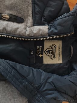 Zimní bunda vyteplená 134 8-9let nová - 3