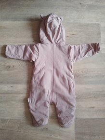 Baby Nellys Kombinéza s dvojitým zapínáním, s kapucí a oušky - 3