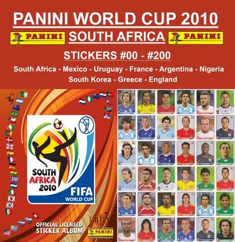 South Afrika 2010, FIFA WORLD CUP, Panini - 3