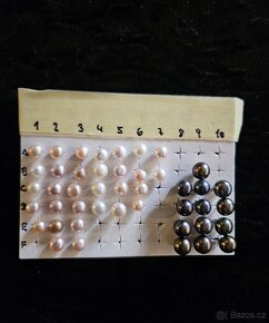 Stříbrné náušnice s perlou - pecky - 3