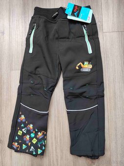 Softshellové zimní obrázkové kalhoty Kugo nové - 3