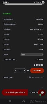 Teplovzdušný výměník 120mm - 3